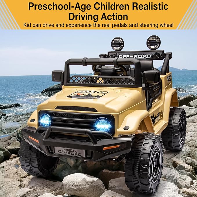 Garvee 12V Kids Ride On Truck Car - Image 6
