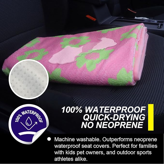Back Seat Cover for Car Trucks Van SUV, Waterproof Rear Bench Towel Seat Covers - Image 3