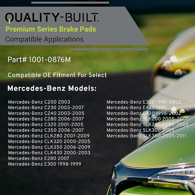Premium Semi-Metallic Rear Brake Pads Compatible - Image 3