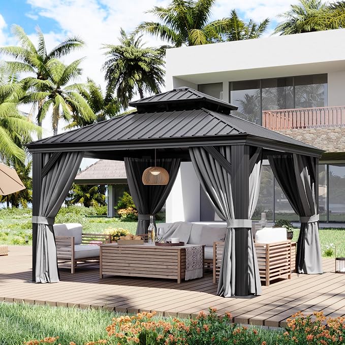 Aoxun 12' X 12' Hardtop Gazebo by Aoxun