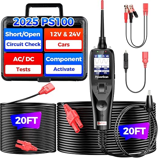 2025 Autel PowerScan PS100 Power Circuit Probe Tester, 12-24V Automotive by Autel