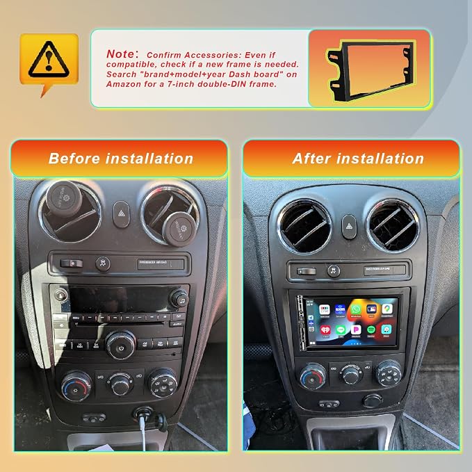 7 Inch Car Stereo with Wireless Apple CarPlay, Double Din Car Radio Androdi Auto - Image 8