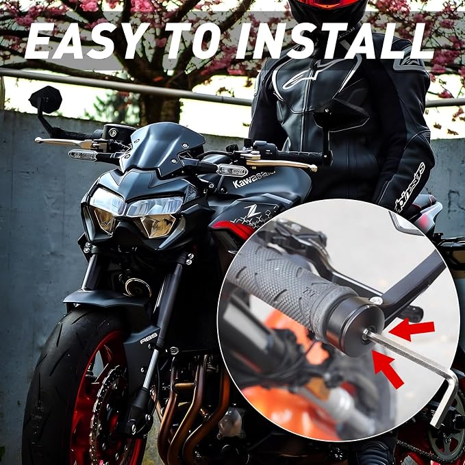 Motorcycle Mirrors for Handlebars, Bar End Motorcycle Mirrors, Rear View - Image 5