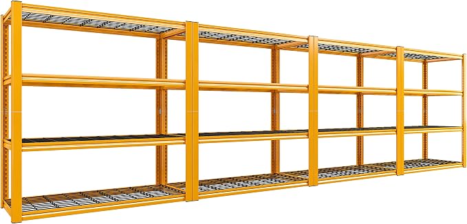 REIBII 40" W Garage Shelving Heavy Duty Metal Shelving 2200LBS Storage Shelves by REIBII