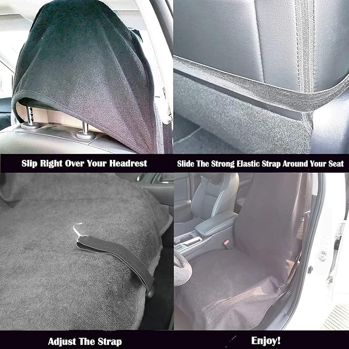 Car Seat Cover Protector Front Seats, - Image 4