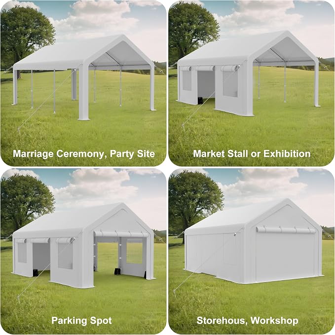 Heavy Duty Carport, Portable Garage - Image 2