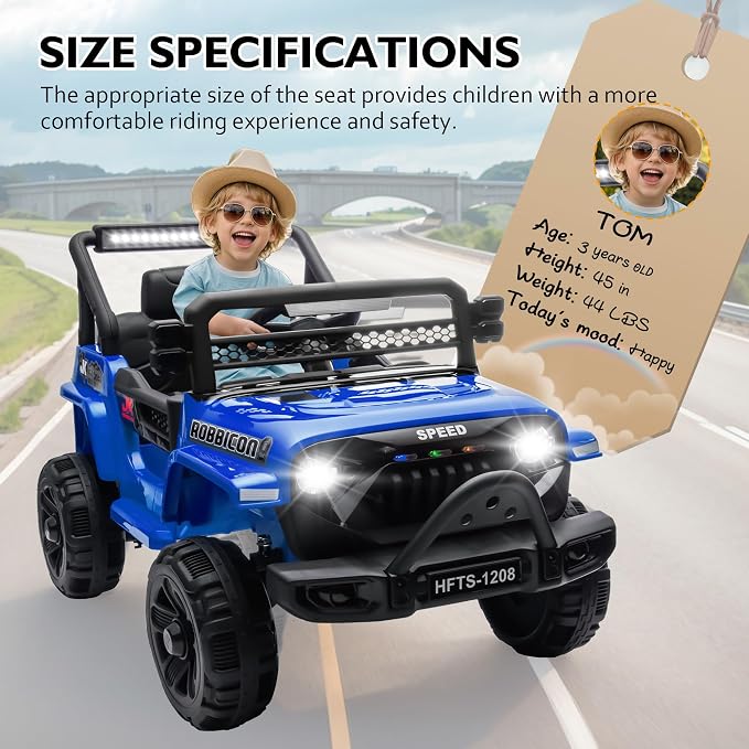 12V Ride on Electric Truck Car for Kids, 12V Kids Electric Vehicles w/Remote - Image 8