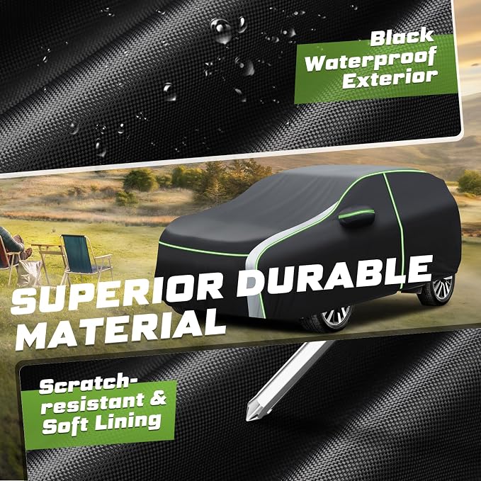 Mixsuper Liner Car Cover for Chevy Traverse 2009-2026, 7 Layers Full Car Cover - Image 5