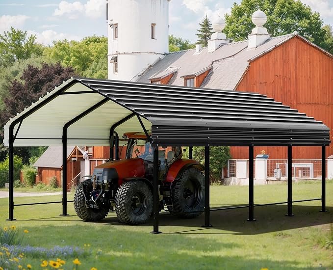 Walsunny Metal Carport 12x20 FT Heavy Duty Carport Canopy - Image 5