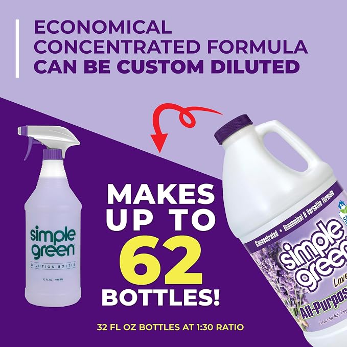 Simple Green All Purpose Cleaner Concentrate Lavender Scent 64 Fl Oz - Image 8