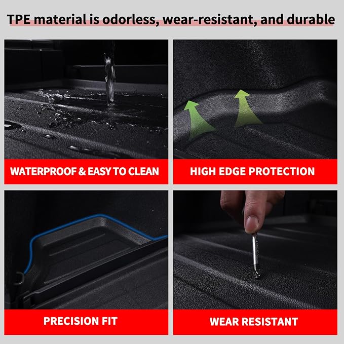 Floor Liners for 2026 Passport TPE All Weather Protection 1st & 2nd Row Car - Image 5