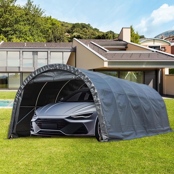 MELLCOM 12 x 24 FT Heavy Duty Carport, Portable Garage - Image 9