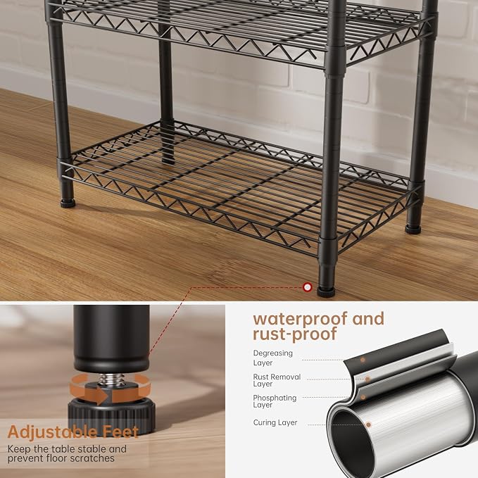 SINGAYE 6 Garage Heavy Duty Shelving Unit Kitchen Pantry Close Home Organizers - Image 8