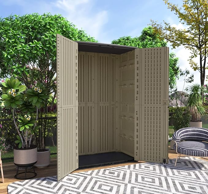 HOMSPARK Storage Shed Weather Resistance, Horizontal Storage Shed - Image 3