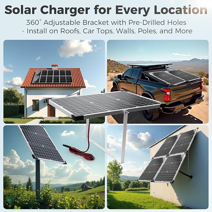 Solar Panel Kit 30W 12V with MPPT Controller, Solar Battery Trickle Charger - Image 7