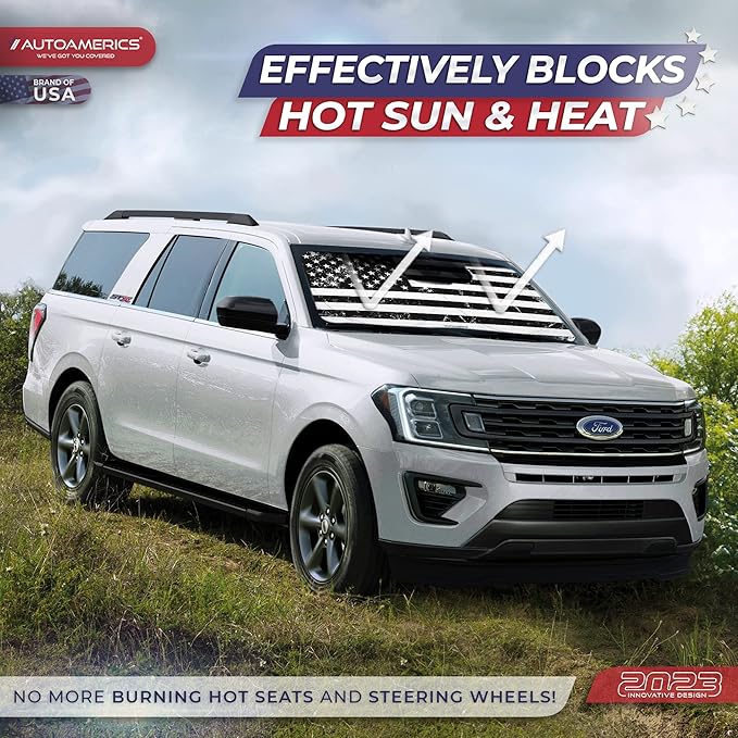Autoamerics Truck Windshield Sun Shade - Image 3