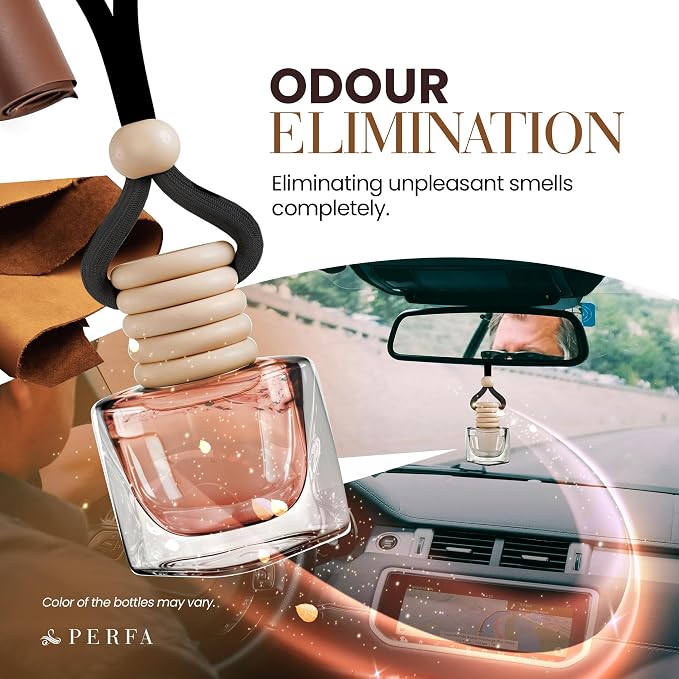 Deep Leather Car Air Freshener for Men | Pack of 2 Long Lasting Automotive Air - Image 3