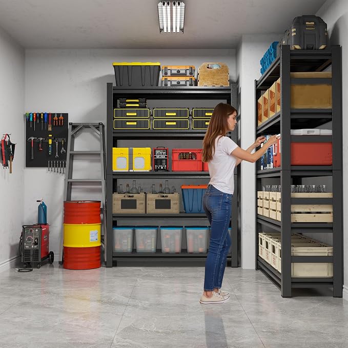 78"H Garage Storage Shelves Heavy Duty Garage Shelving, 4500 LBS Capacity 5 - Image 9