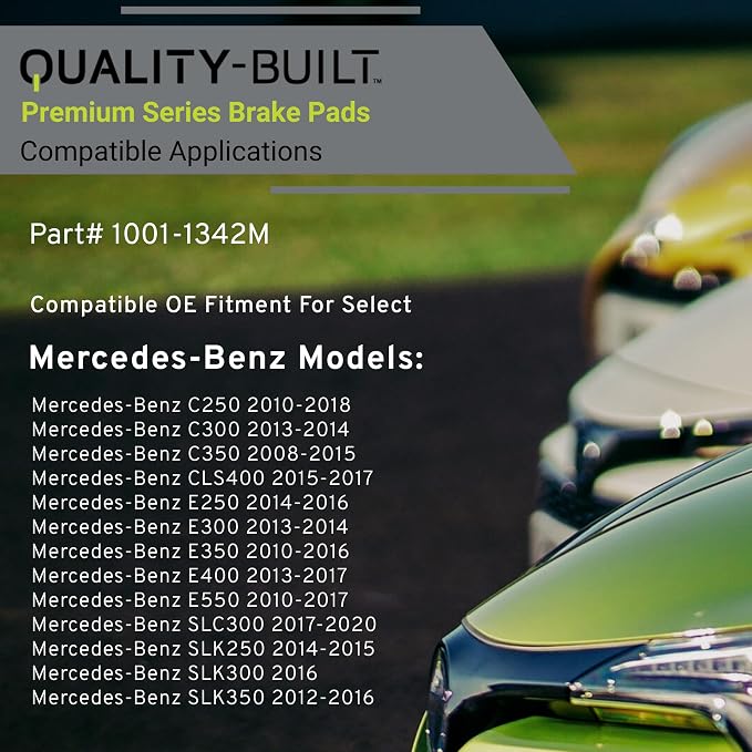 Premium Semi-Metallic Front Brake Pads Compatible - Image 3