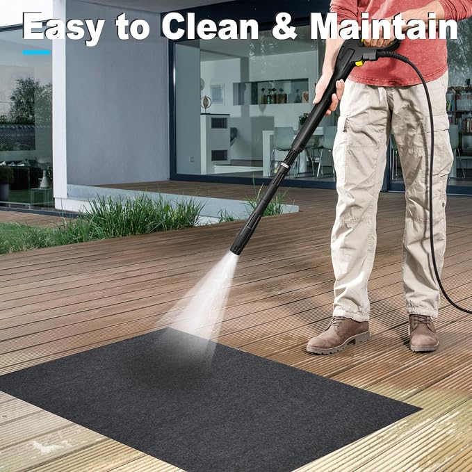 4.9 x 9.2 ft Garage Floor Mat for Under Car & Golf Cart, Oil Spill Mat to - Image 5