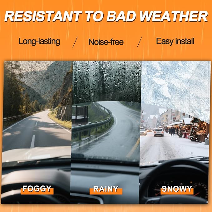 HULADAED® 24'' 17'' 13'' Windshield Wipers Replacement - Image 6