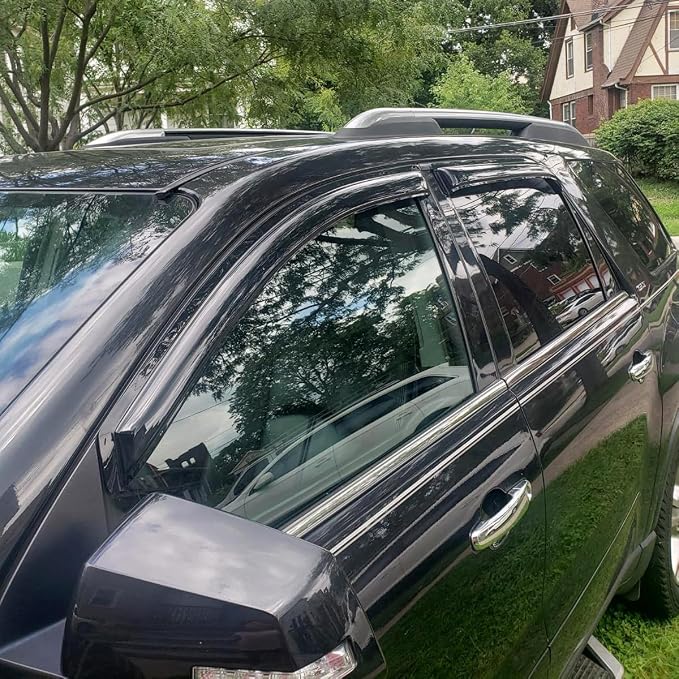 94632 Sunproof Waterproof Side Window Visor Wind Vent Deflector - Image 2