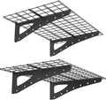 2-Pack Garage Wall Shelving, 2x4ft Walls Shelf Storage Rack, Sturdy Walls by PRESTELION