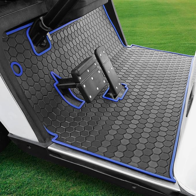 EZGO TXT Golf Cart Full Coverage Floor Liner Mat, fits EZGO TXT, Express S4 by MOSNAI