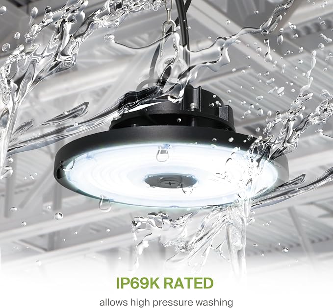 ASD LED High Bay UFO Light Fixture, Commercial Shop Lighting | Dimmable - Image 4