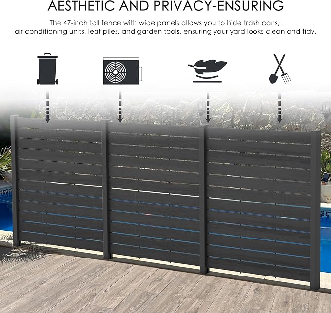 Kozyard 50" W x 48" H Privacy Screens Fence Panel Specifically - Image 4