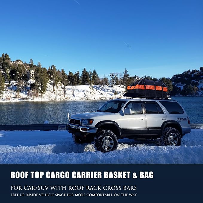 MeeFar Roof Rack Carrier Basket Universal Rooftop 65" X 39" X 6" Large Size - Image 8