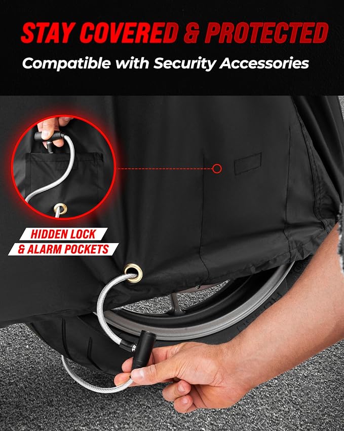 Badass Moto Ultimate Large Adventure Motorcycle Cover Waterproof Outdoor - Image 8