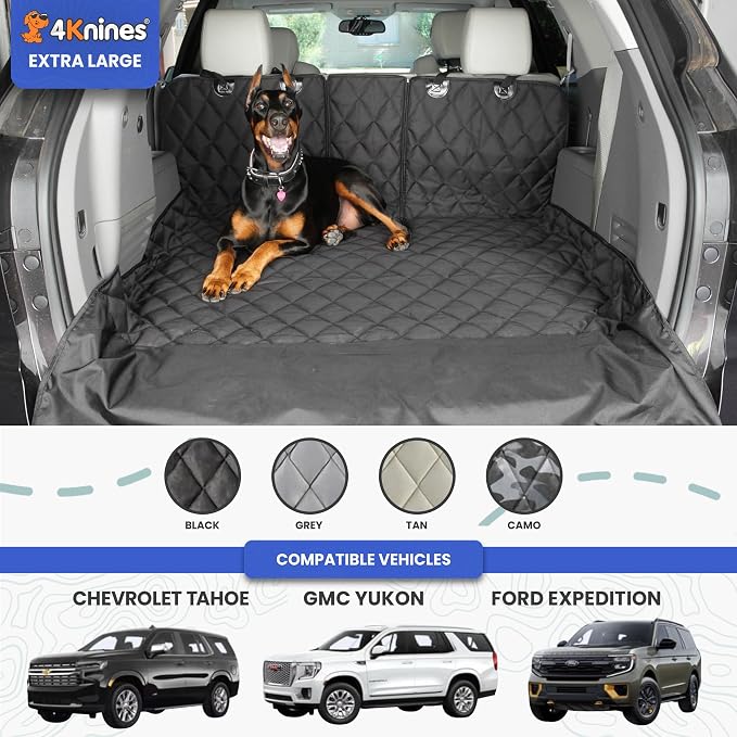 4Knines SUV Cargo Liner for Dogs, Trunk Mat for SUV, Durable Cargo Cover - Image 2