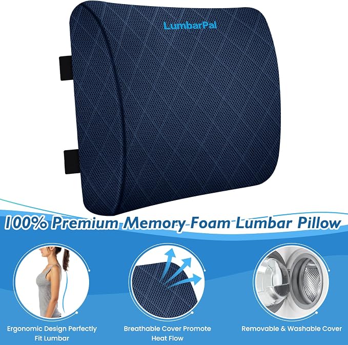 Lumbar Support Pillow for Office Chair Back Support Lumbar Pillow for Car - Image 3