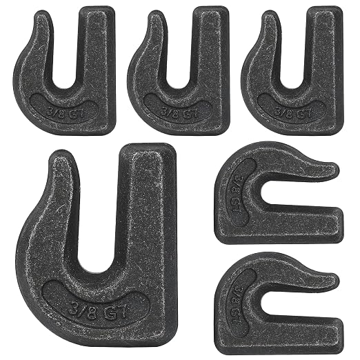 3/8 inch Weld On Grab Hooks, G70 Tractor Bucket Hooks Great by Yision