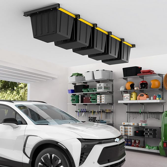 EVERHANGER Ceiling Storage Rack, Heavy Duty Overhead Garage Storage Rack - Image 6