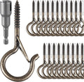 48 PCS Q-Hanger Hooks, Screw Hooks by FSAH