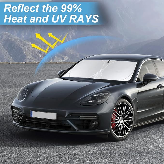 Sunshade for 2017-2023 2024 2025 Porsche Panamera Accessories Front Window Sun - Image 2