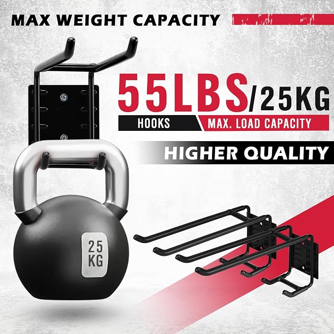 2-Piece 9.4" Heavy Duty Garage Hooks, Sturdy Utility Hooks Holds 55 LB Wall - Image 4