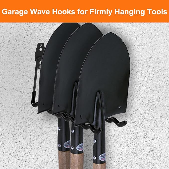 Wall Mounted Garage Hooks Tool Organizer, 14 Inch Garage Storage Hook Heavy - Image 5