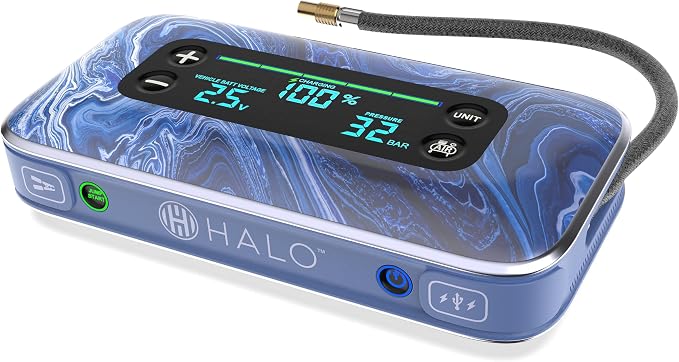 HALO Bolt Air+ 1750 Portable Car Battery Jump Starter | 130 PSI Air Compressor - Image 2