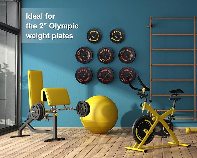 Weight Plate Holder, Wall Mounted Weight Rack Storage - Image 4