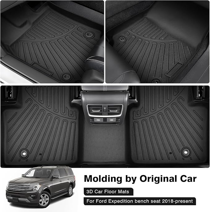 Powerty Floor Mats for 2018-2024 Ford Expedition - Image 2