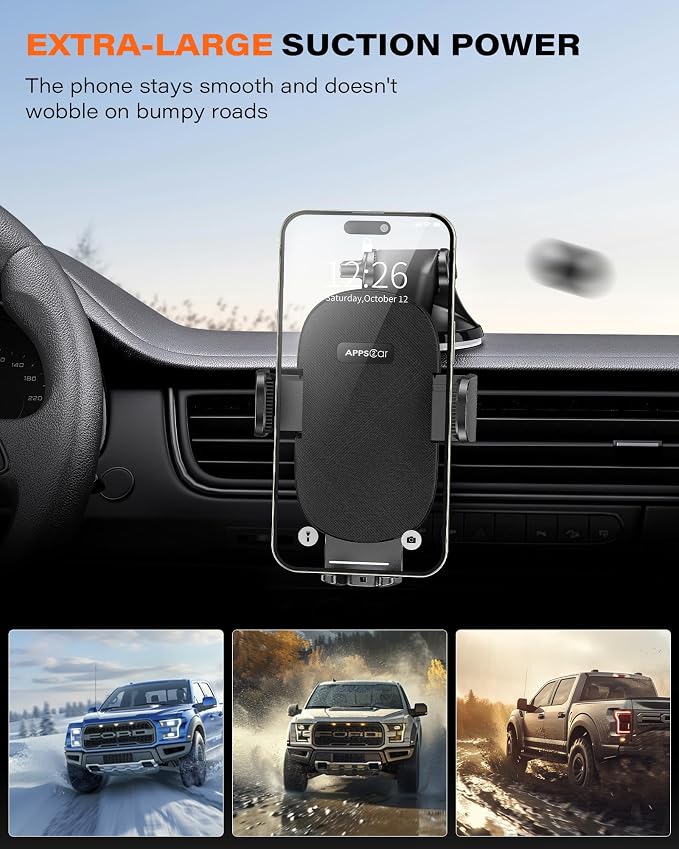 APPS2Car Car Phone Holder Mount, Dashboard/Windshield/Cell Phone Holder - Image 4