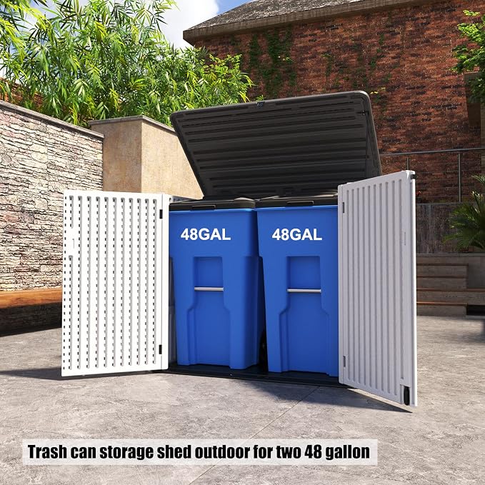 Large Horizontal Storage Sheds, 38 cu.ft. Outdoor Storage Box - Image 5