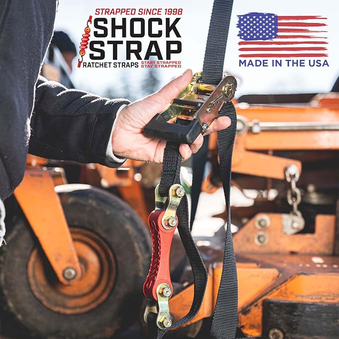 Ratchet Strap, 9’ x 2” Shock Absorbing Heavy Duty Tie downs - Image 10