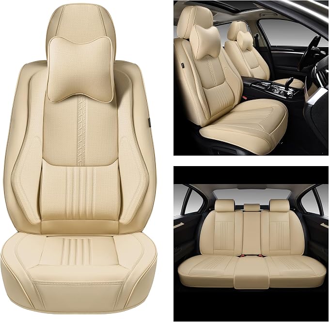 Car Seat Covers Full Set, Front and Rear Seat Covers - Image 2