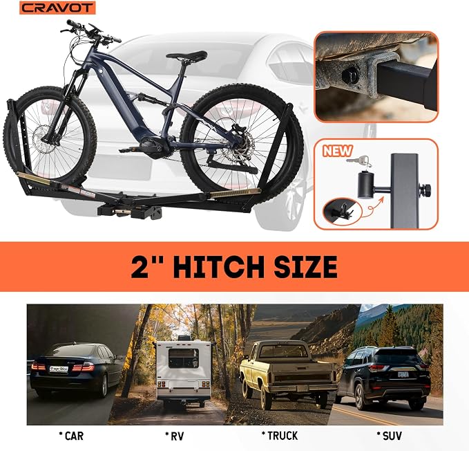 MagRack X1 Hitch 1 Ebike Rack, 100 lbs Capacity Electric Bike Carrier - Image 6