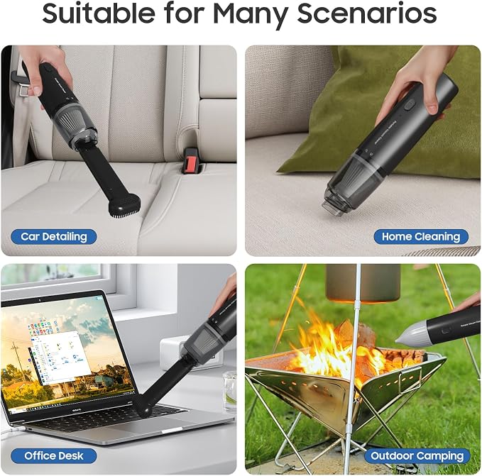 Handheld Vacuum Cordless, Car Vacuum Cleaner Portable - Image 4