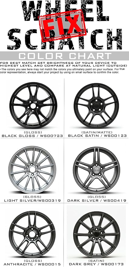 Gloss Black Rim Touch Up Paint Kit, Car Wheel Scratch Repair Kit, Wheel Touch - Image 9